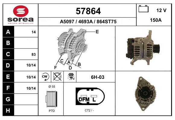 Alternator (57864)
