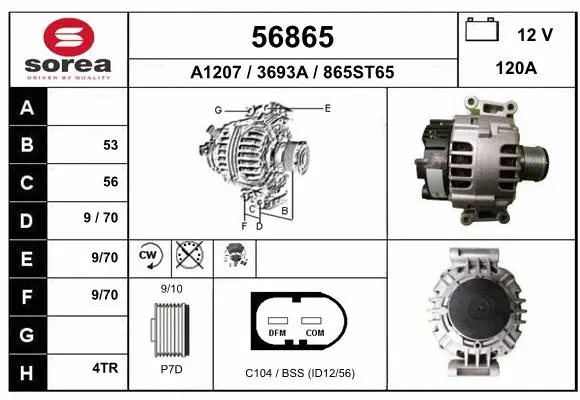 Alternator (56865)