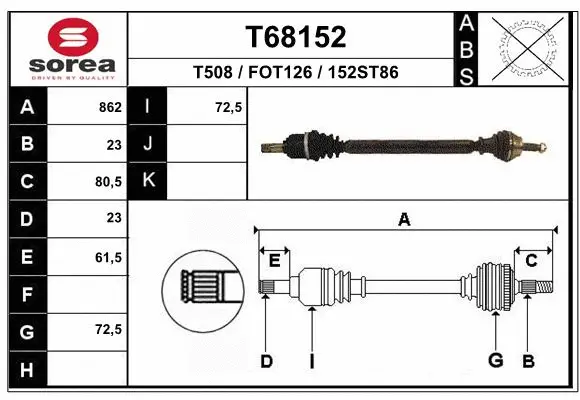 Drive Shaft (T68152)