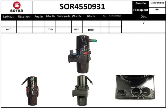 Hydraulic Pump, steering (SOR4550931)
