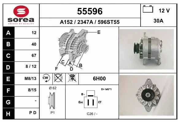 Alternator (55596)