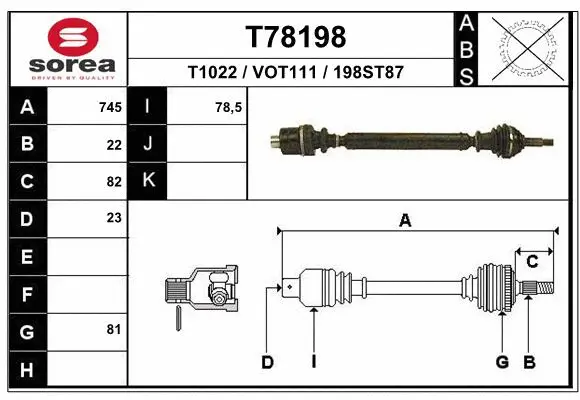 Drive Shaft (T78198)