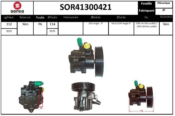 Hydraulic Pump, steering (SOR41300421)