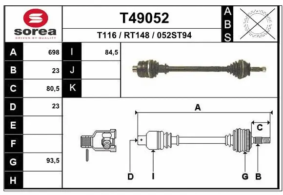 Drive Shaft (T49052)
