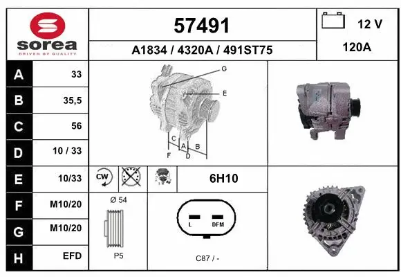 Alternator (57491)