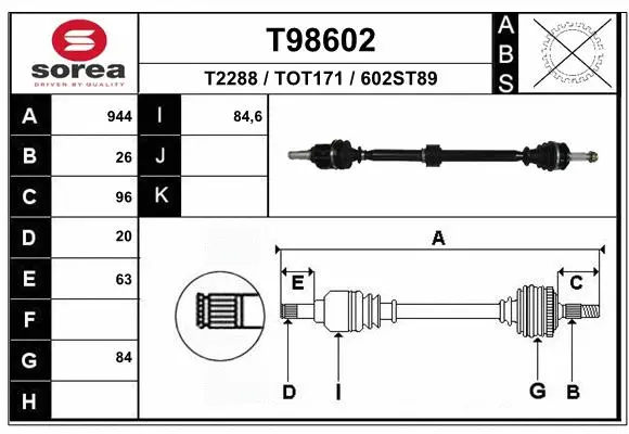 Drive Shaft (T98602)