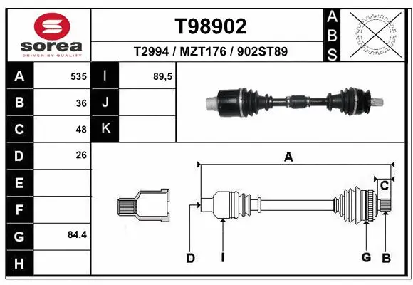 Drive Shaft (T98902)