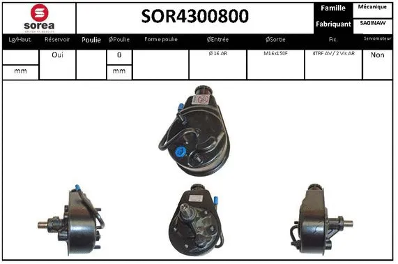 Hydraulic Pump, steering (SOR4300800)