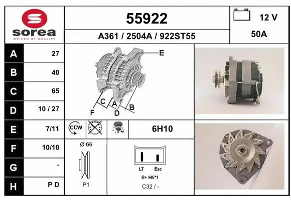 Alternator (55922)