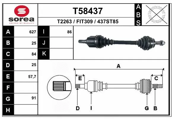 Drive Shaft (T58437)