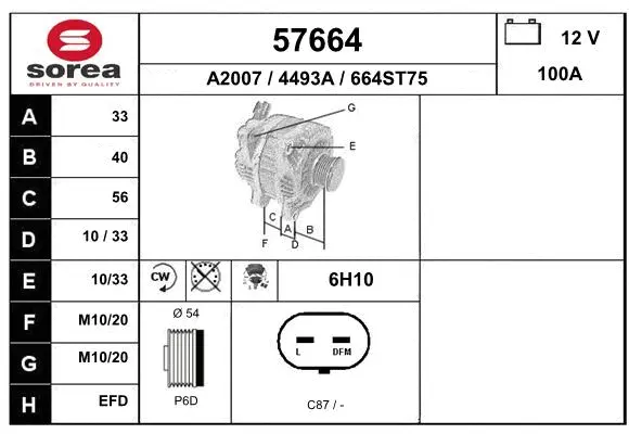 Alternator (57664)