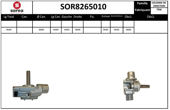 Steering Column (SOR8265010)