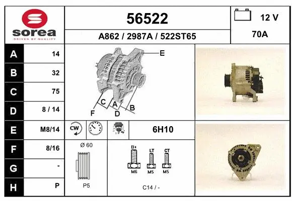 Alternator (56522)