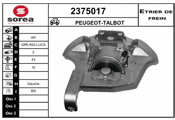 Brake Caliper (2375017)