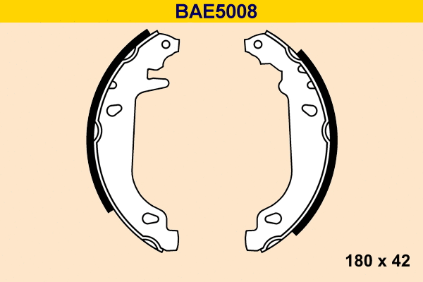 Brake Shoe Set (BAE5008)