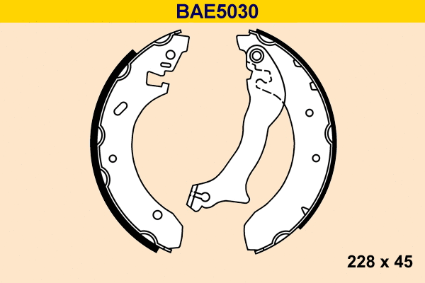 Brake Shoe Set (BAE5030)