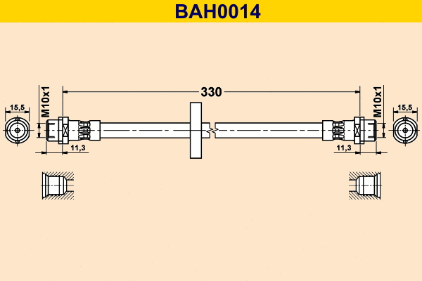 Brake Hose (BAH0014)