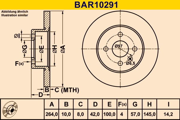 Brake Disc (BAR10291)