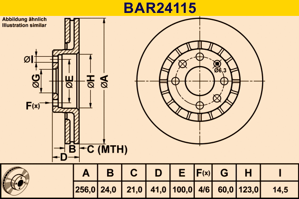 Brake Disc (BAR24115)