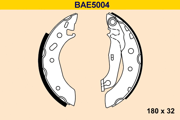 Brake Shoe Set (BAE5004)