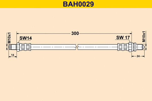 Brake Hose (BAH0029)