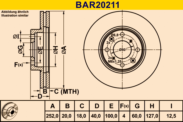 Brake Disc (BAR20211)