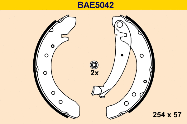 Brake Shoe Set (BAE5042)
