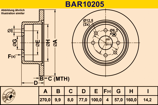 Brake Disc (BAR10205)