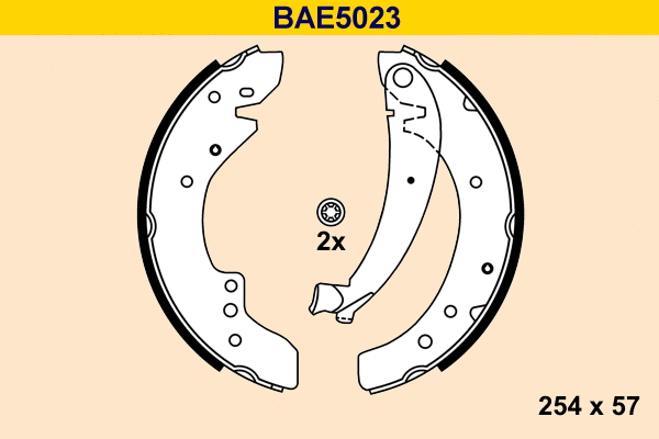Brake Shoe Set (BAE5023)