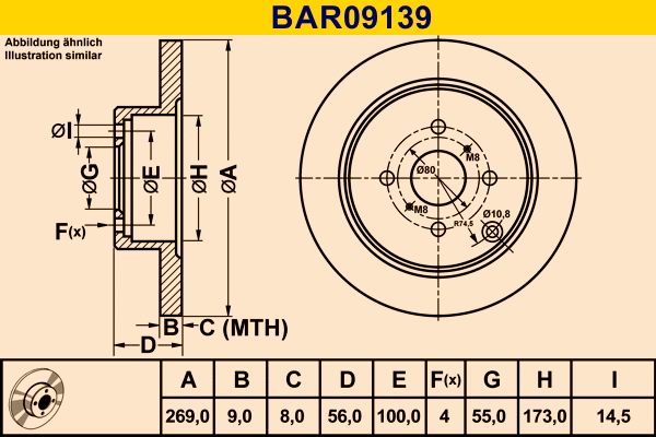 Brake Disc (BAR09139)