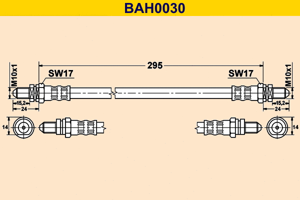 Brake Hose (BAH0030)