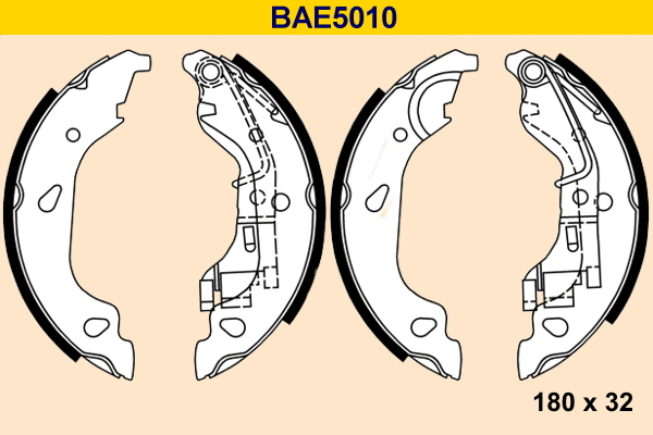 Brake Shoe Set (BAE5010)