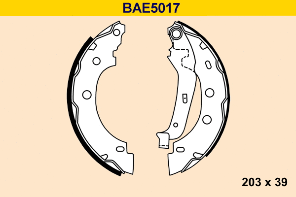 Brake Shoe Set (BAE5017)