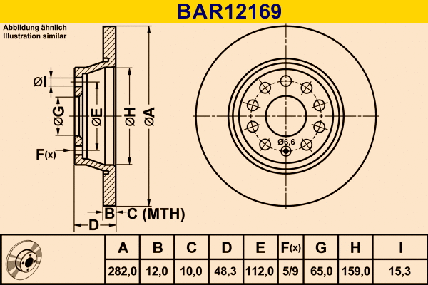 Brake Disc (BAR12169)