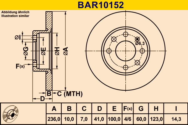 Brake Disc (BAR10152)