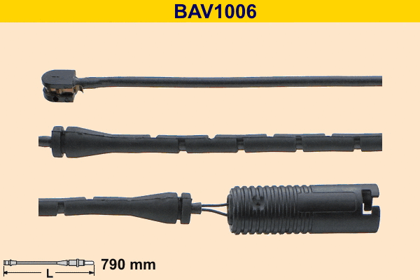 Warning Contact, brake pad wear (BAV1006)