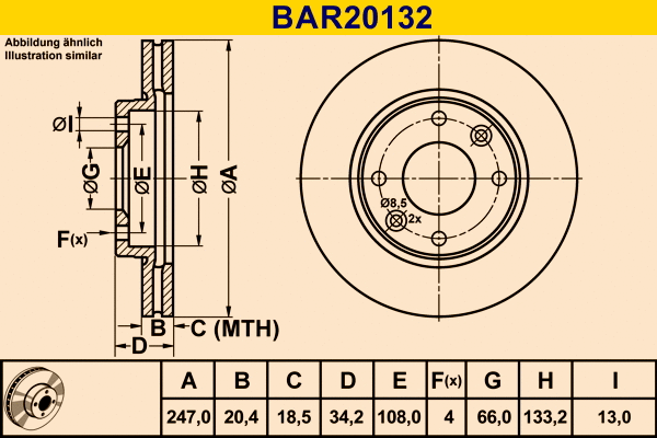 Brake Disc (BAR20132)