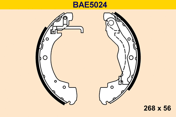 Brake Shoe Set (BAE5024)