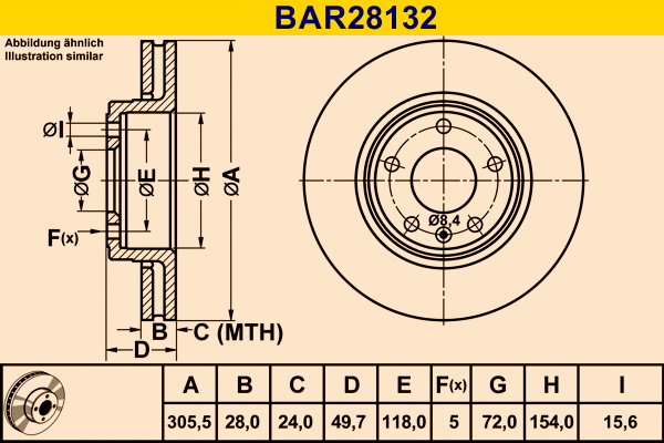 Brake Disc (BAR28132)