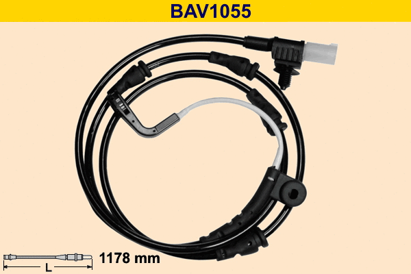 Warning Contact, brake pad wear (BAV1055)