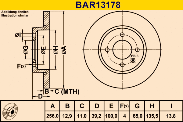 Brake Disc (BAR13178)