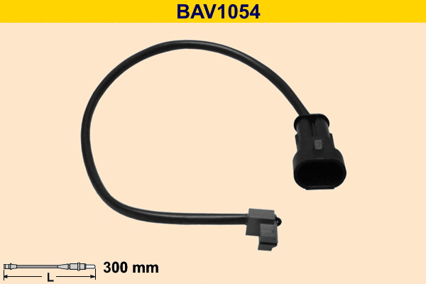 Warning Contact, brake pad wear (BAV1054)