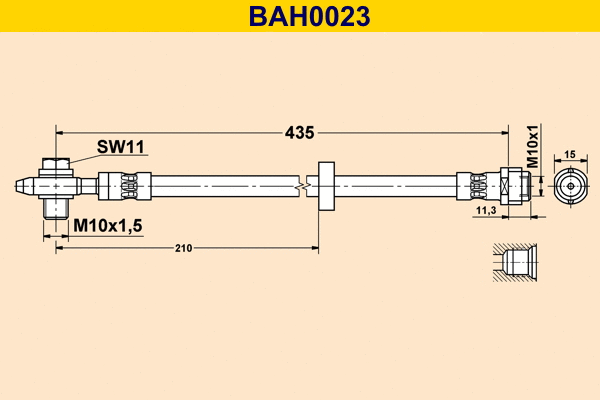 Brake Hose (BAH0023)