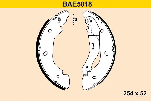 Brake Shoe Set (BAE5018)