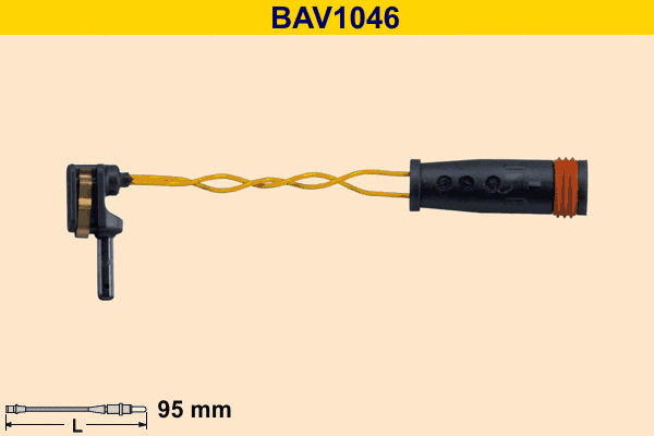 Warning Contact, brake pad wear (BAV1046)