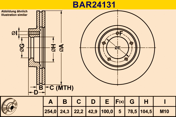 Brake Disc (BAR24131)