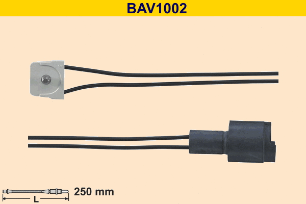 Warning Contact, brake pad wear (BAV1002)