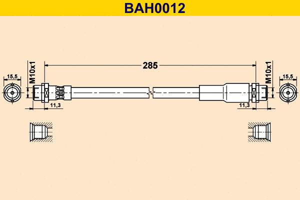 Brake Hose (BAH0012)