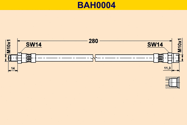 Brake Hose (BAH0004)