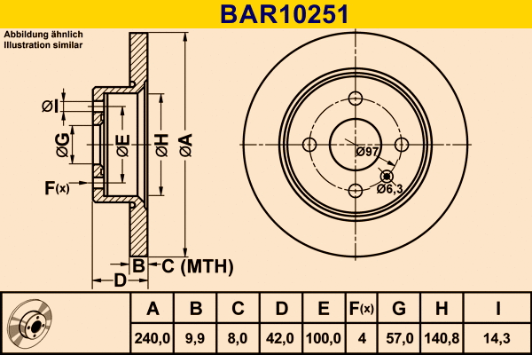 Brake Disc (BAR10251)